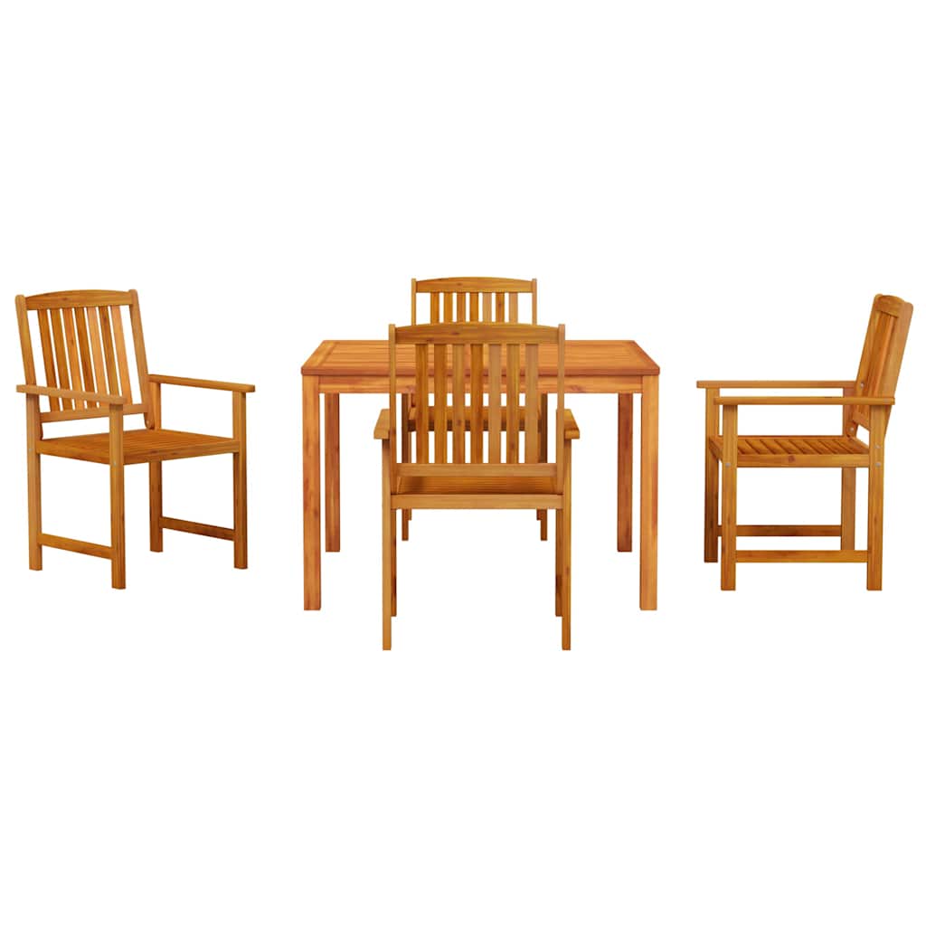 Ensemble de salle à manger pour jardin 5 pcs Marron - XIOS