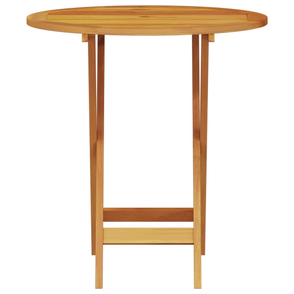 Ensemble bistro pliant 3 pcs Marron Bois d'Acacia Massif - XIOS