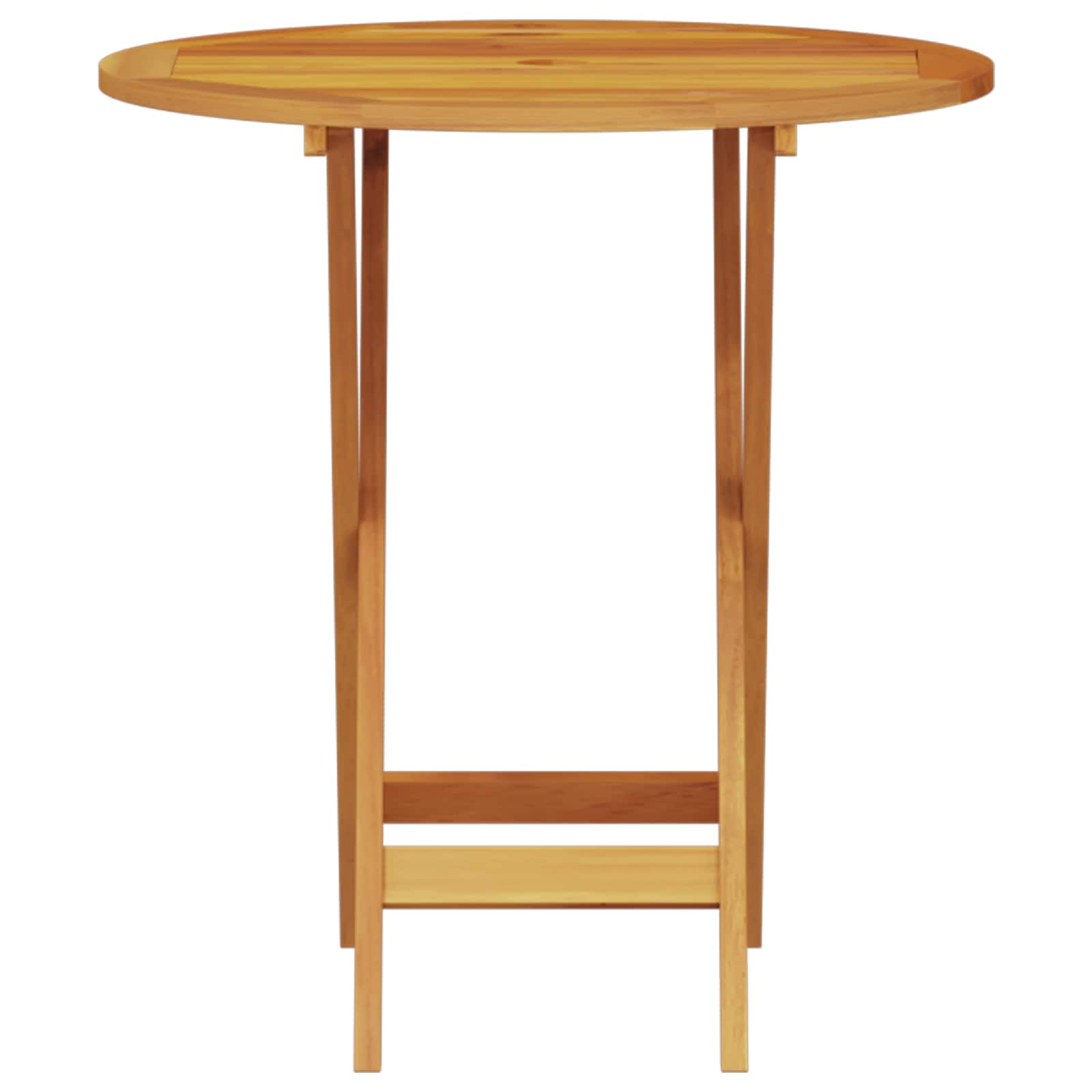 Ensemble bistro pliant 3 pcs Marron Bois d'Acacia Massif - XIOS