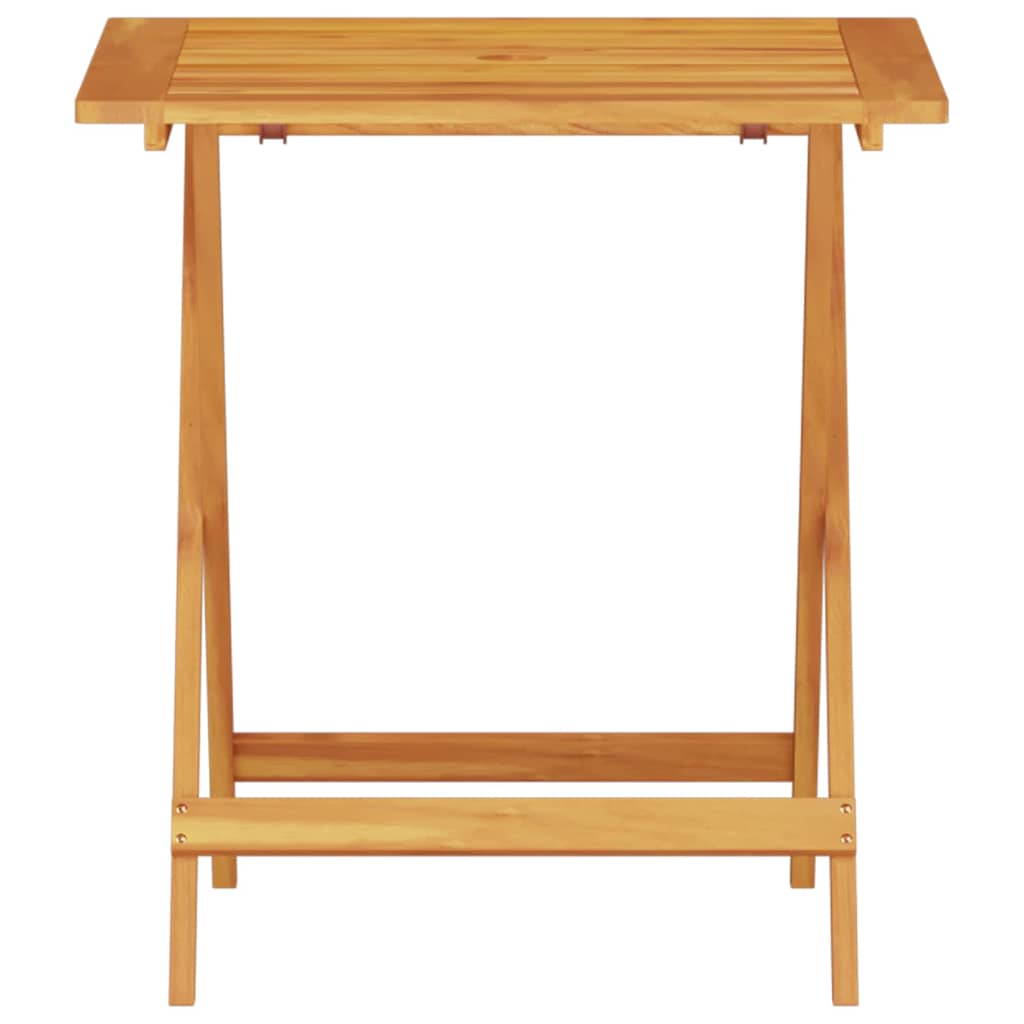 Ensemble bistro pliant 3 pcs Marron Bois d'Acacia Massif - XIOS