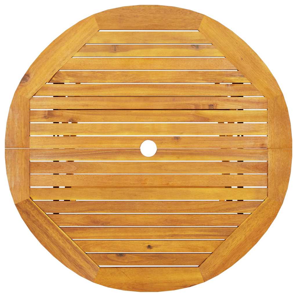 Ensemble de salle à manger pour jardin 5 pcs Marron