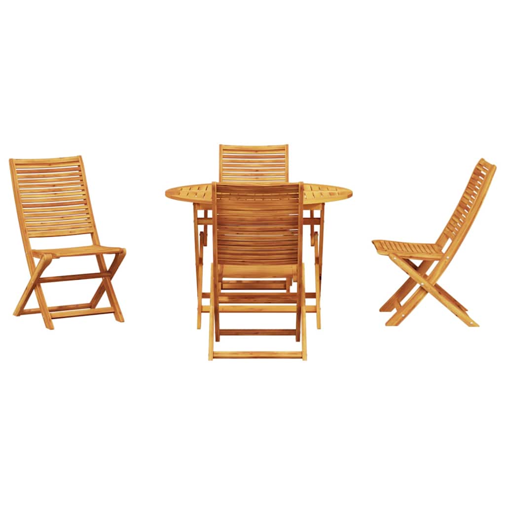 Ensemble de salle à manger pour jardin 5 pcs Marron - XIOS