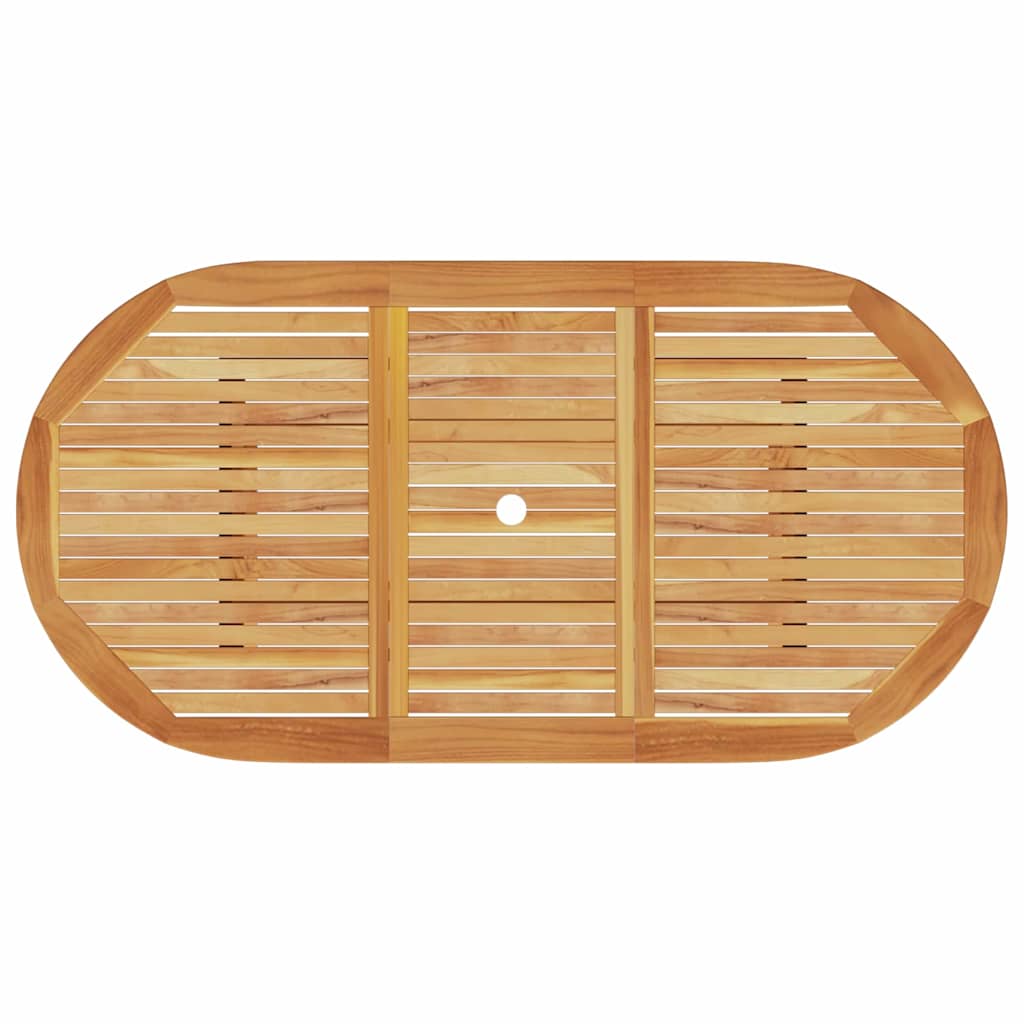 Ensemble de salle à manger pour jardin 7 pc Marron