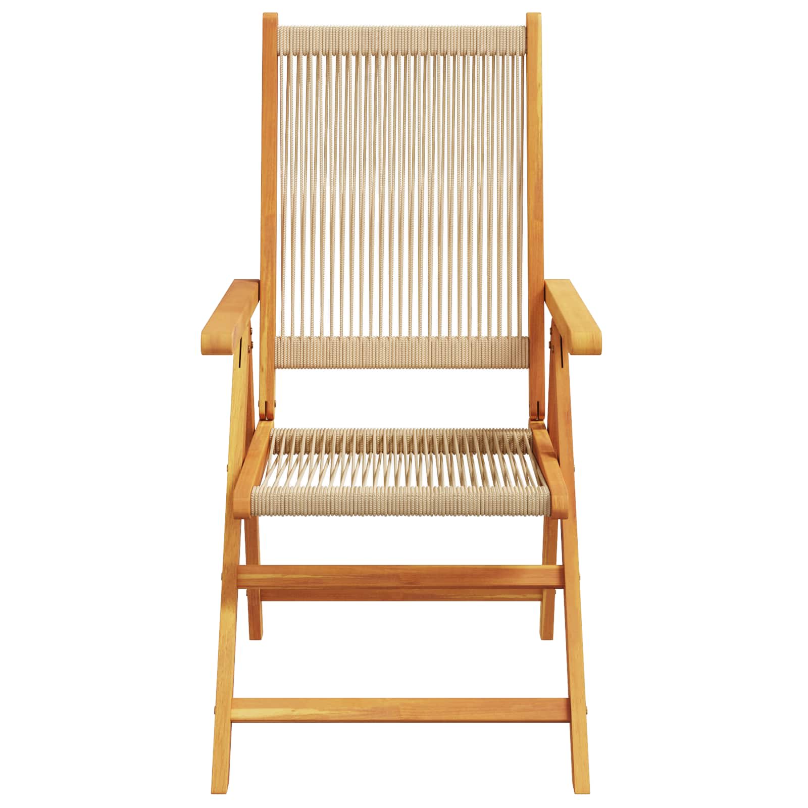 Ensemble de salle à manger pour jardin 5 pc Beige