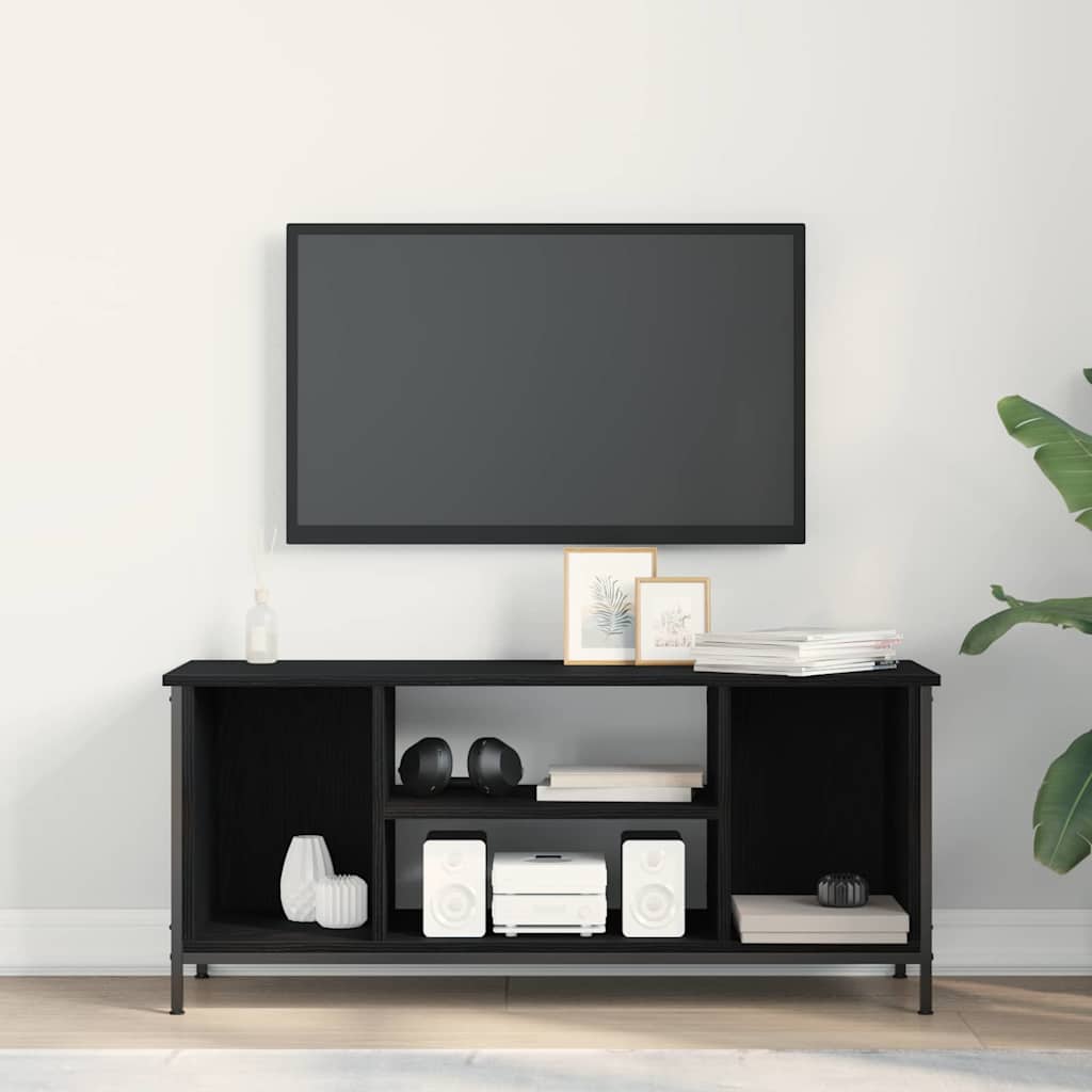 Meuble TV Chêne noir 102 x 35 x 45 cm Bois d'ingénierie - XIOS