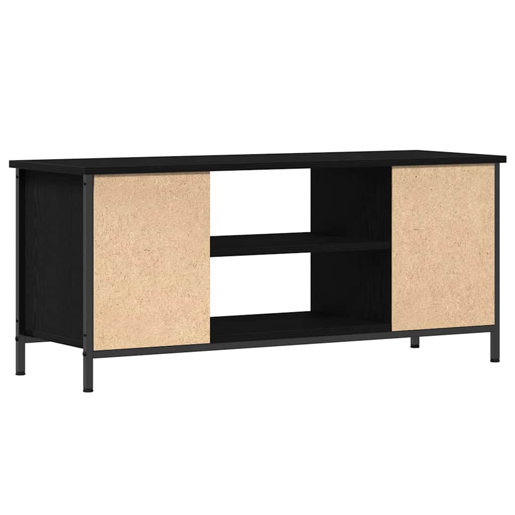 Meuble TV Chêne noir 102 x 35 x 45 cm Bois d'ingénierie - XIOS