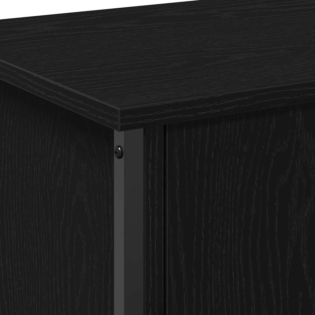 Meuble TV Chêne noir 100 x 35 x 45 cm Bois d'ingénierie