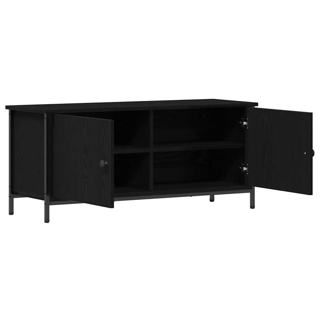 Meuble TV Chêne noir 100 x 35 x 45 cm Bois d'ingénierie