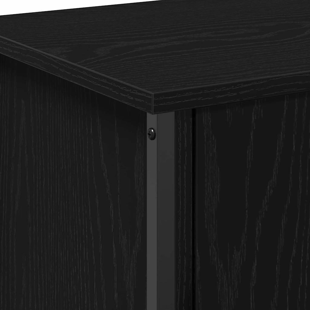 Meuble TV Chêne noir 60 x 35 x 45 cm Bois d'ingénierie