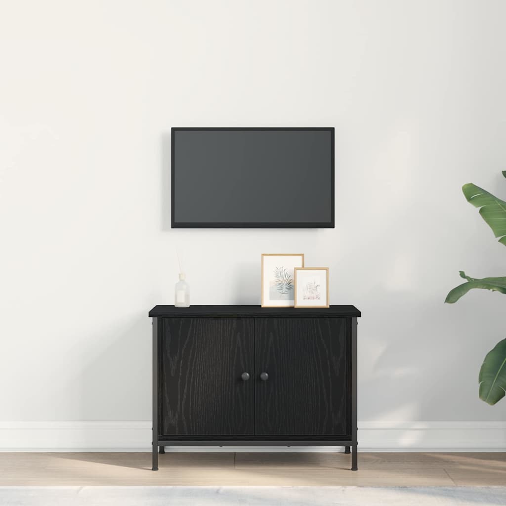 Meuble TV Chêne noir 60 x 35 x 45 cm Bois d'ingénierie