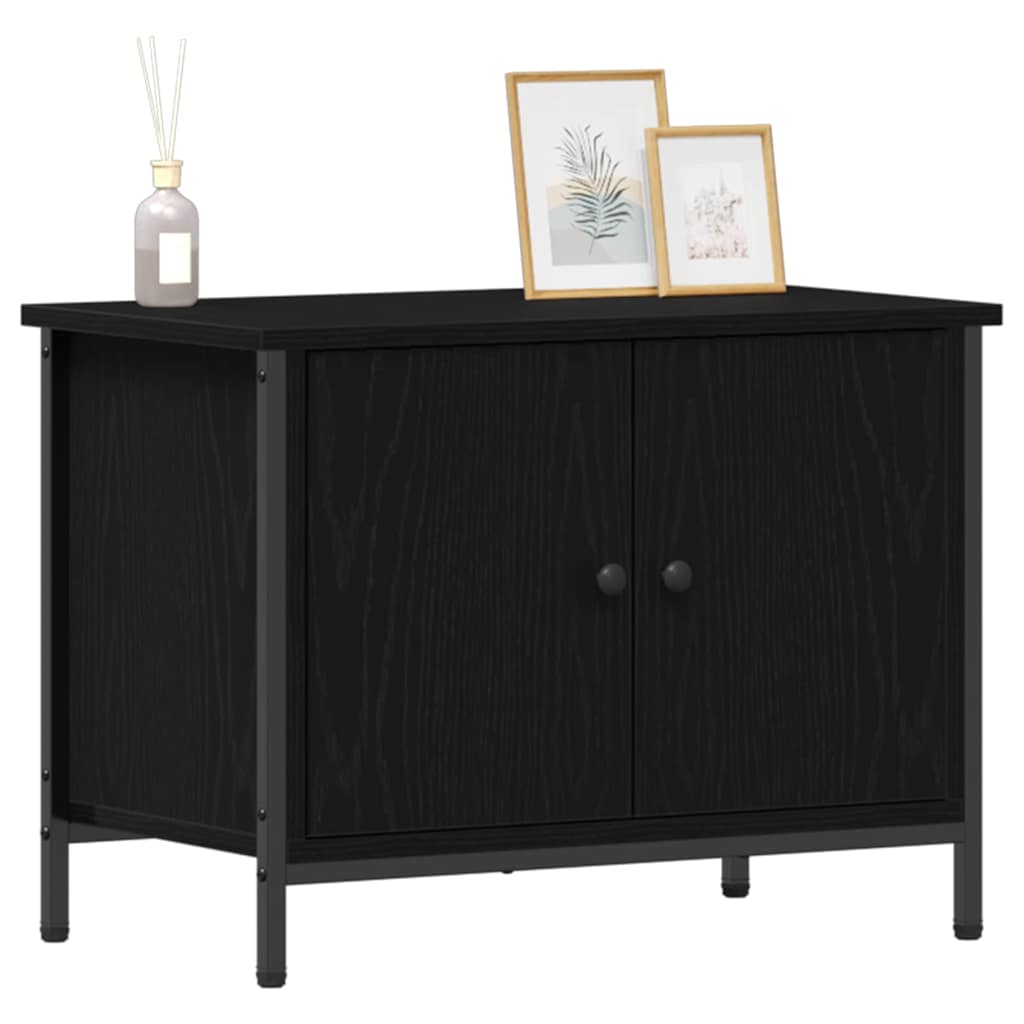 Meuble TV Chêne noir 60 x 35 x 45 cm Bois d'ingénierie