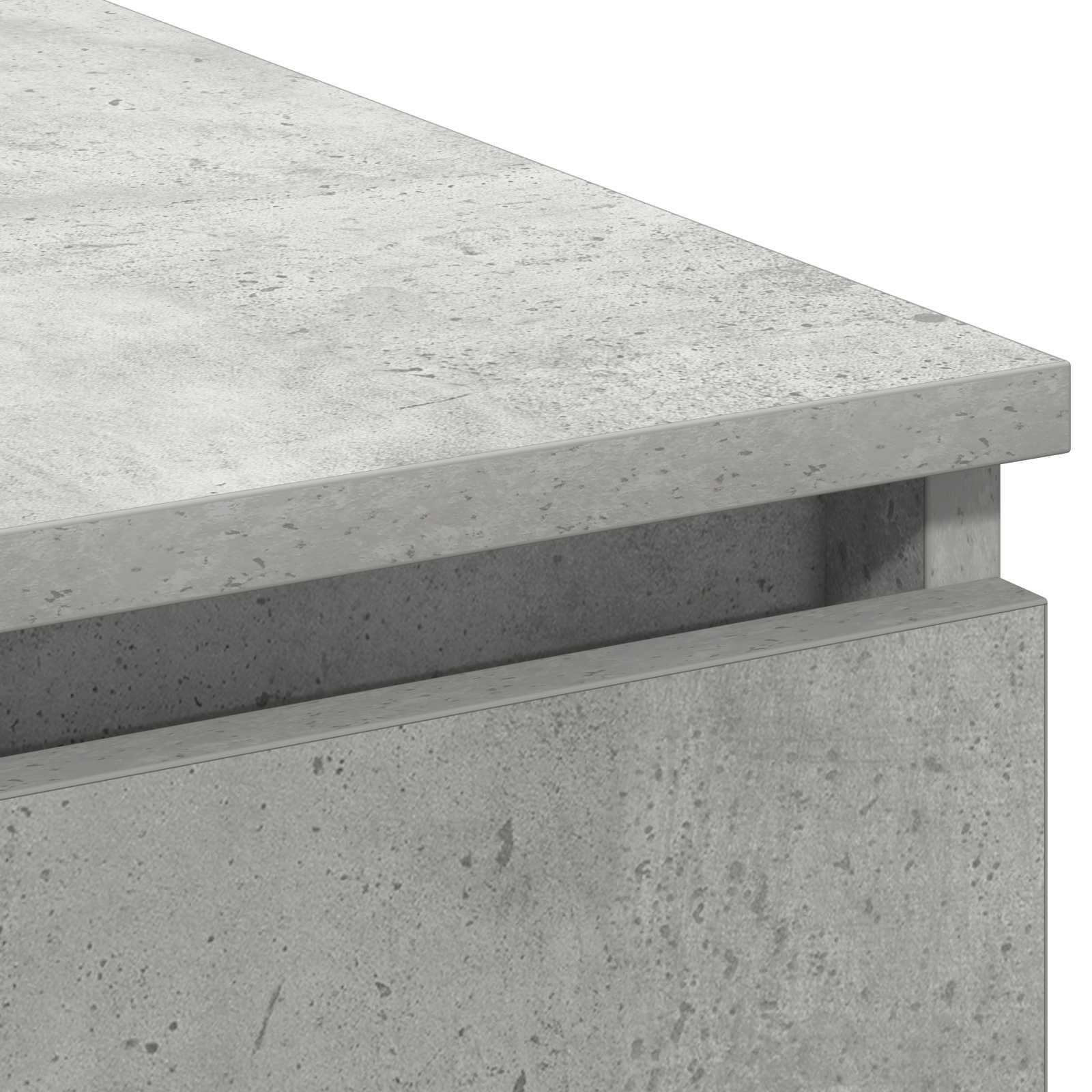 Meuble TV 180 x 38 x 49 cm Gris béton Bois d'ingénierie