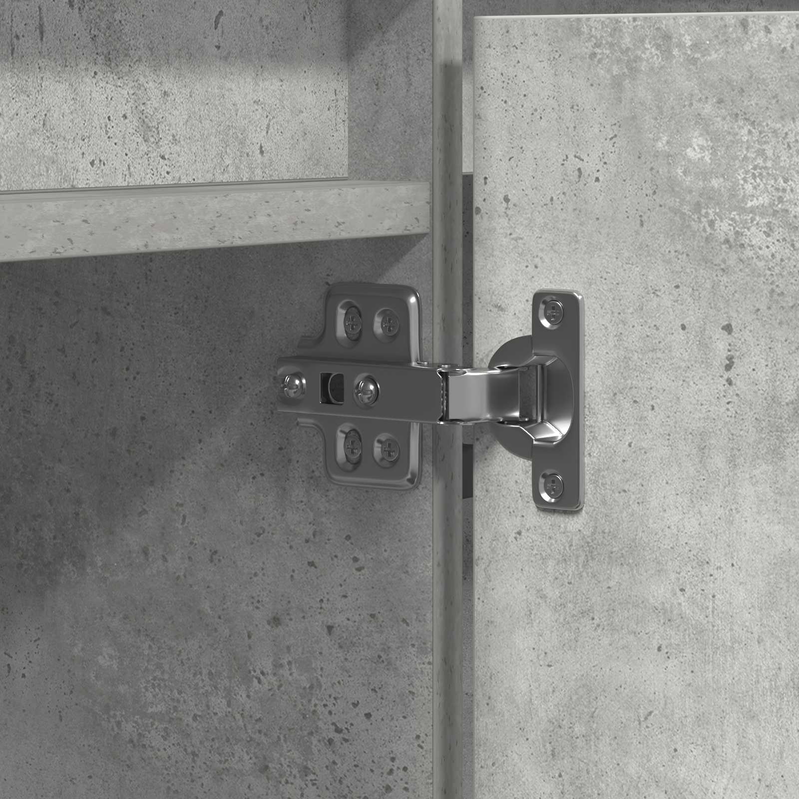 Meuble TV 180 x 38 x 49 cm Gris béton Bois d'ingénierie