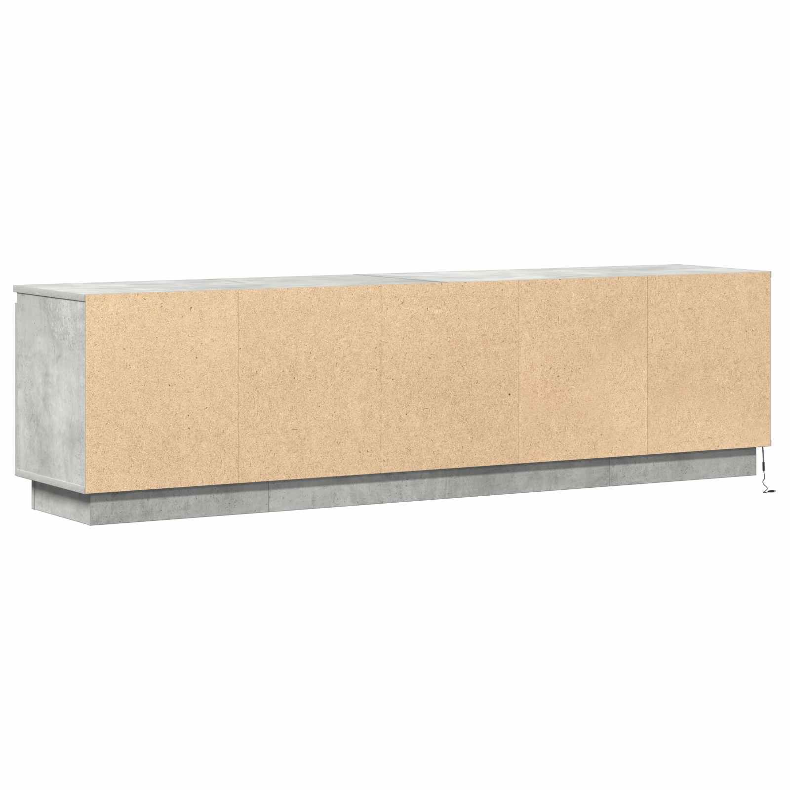 Meuble TV 180 x 38 x 49 cm Gris béton Bois d'ingénierie