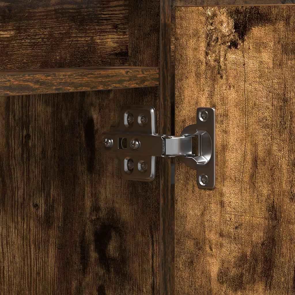 Meuble TV avec LED Chêne fumé 180 x 38 x 49 cm - XIOS