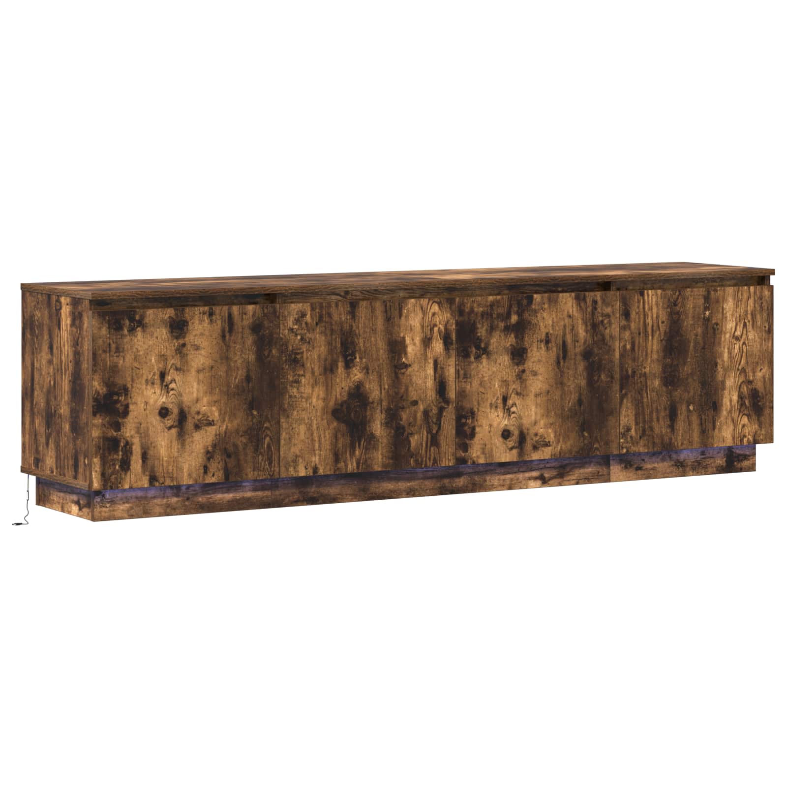 Meuble TV 180 x 38 x 49 cm Chêne fumé Bois d'ingénierie - XIOS