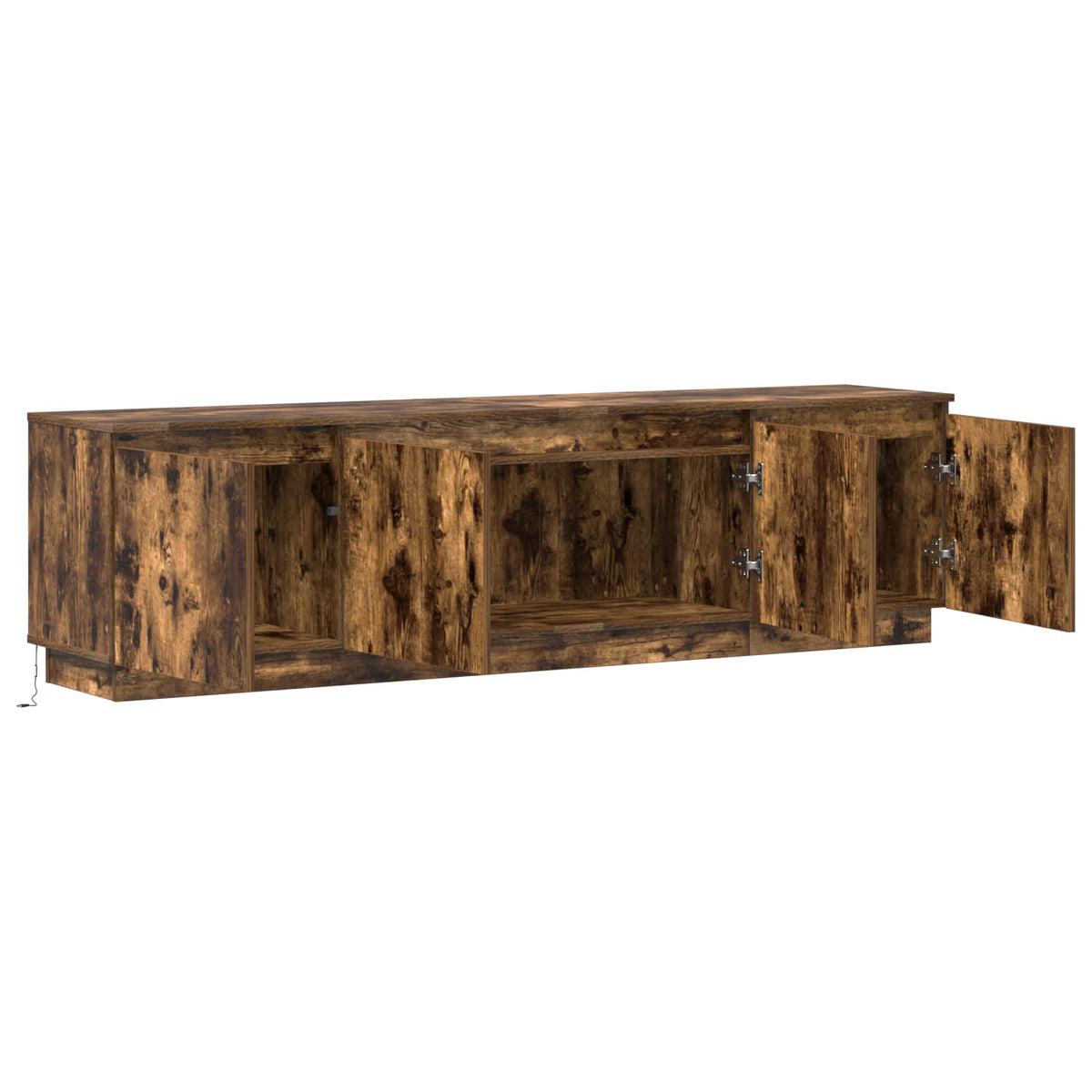 Meuble TV 180 x 38 x 49 cm Chêne fumé Bois d'ingénierie - XIOS