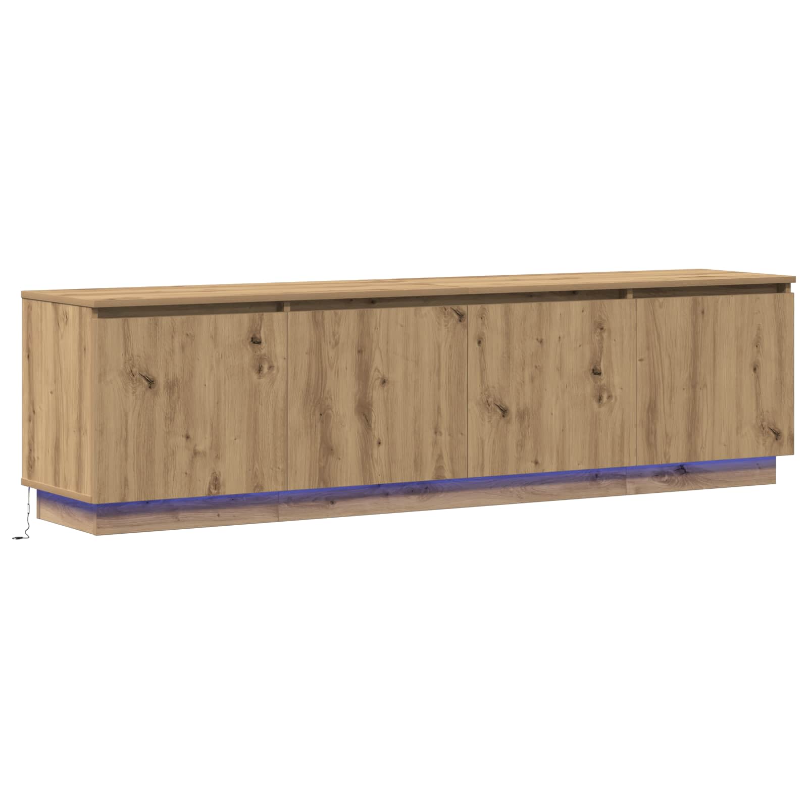 Meuble TV 180 x 38 x 49 cm Chêne artisanal Bois d'ingénierie - XIOS