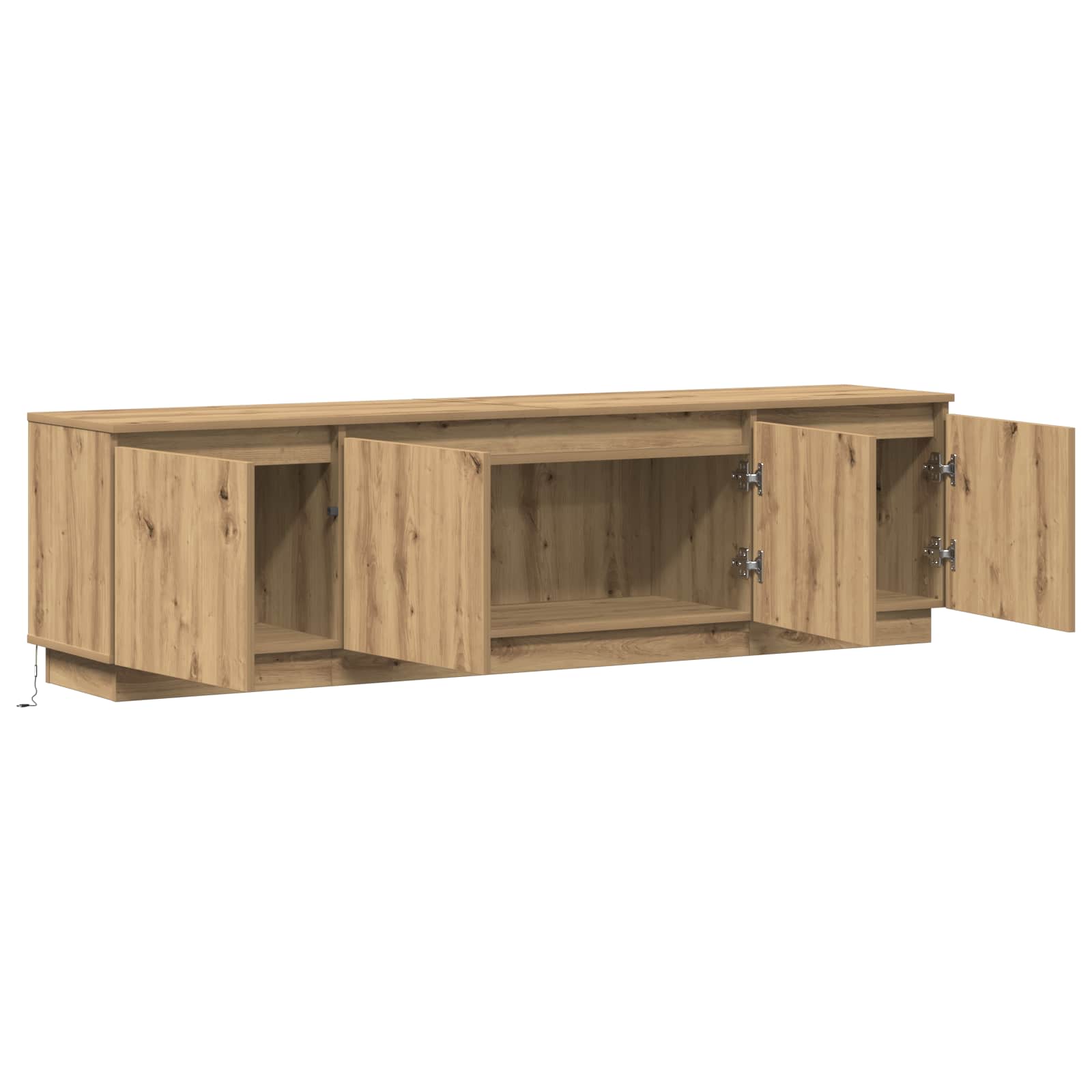 Meuble TV 180 x 38 x 49 cm Chêne artisanal Bois d'ingénierie - XIOS