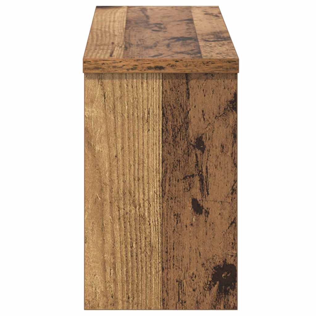 Porte-manteau mural avec étagère Bois ancien 50 x 16 x 26 cm - XIOS