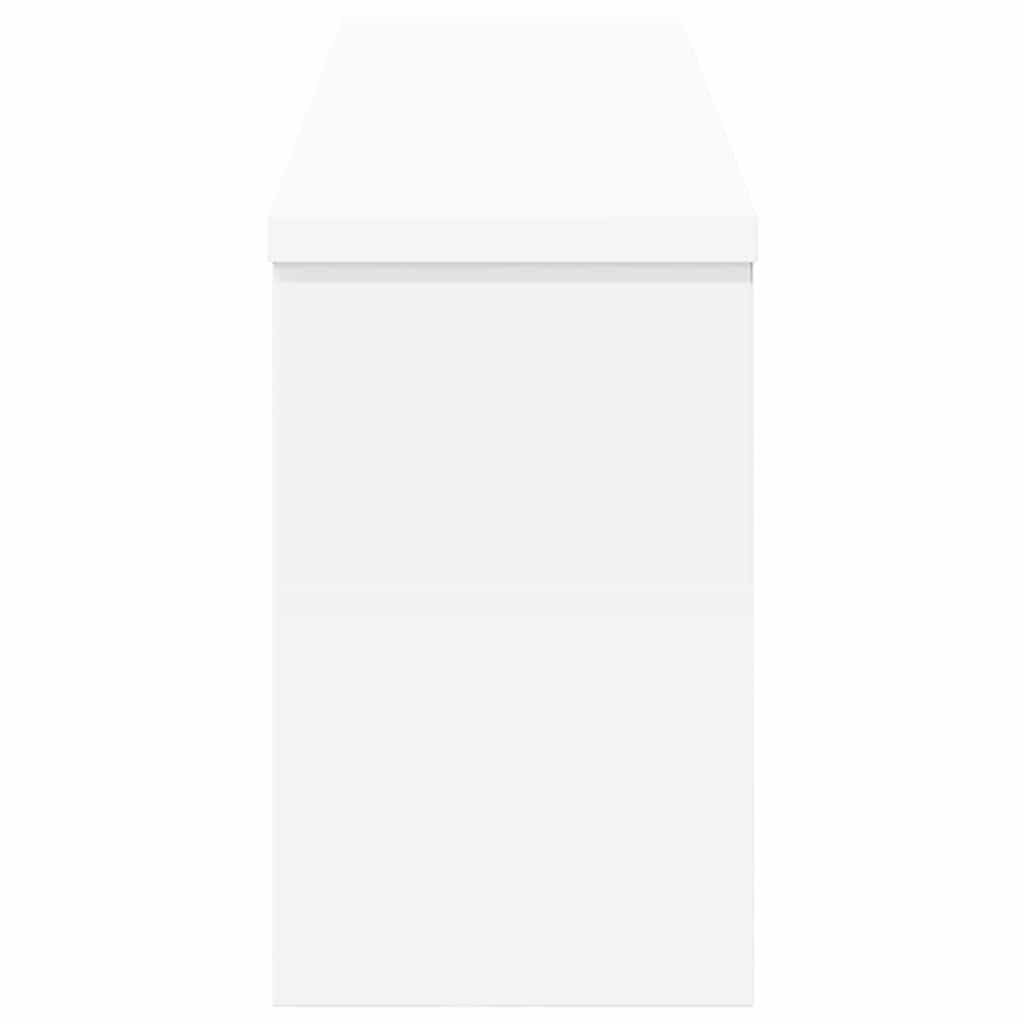 Porte-manteau mural Blanc 75 x 16 x 26 cm Bois d'ingénierie