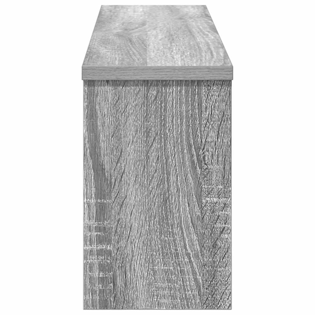 Porte-manteau mural avec étagère Sonoma gris 75 x 16 x 26 cm