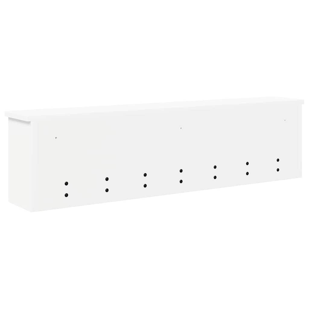Porte-manteau mural Blanc 100 x 16 x 26 cm Bois d'ingénierie
