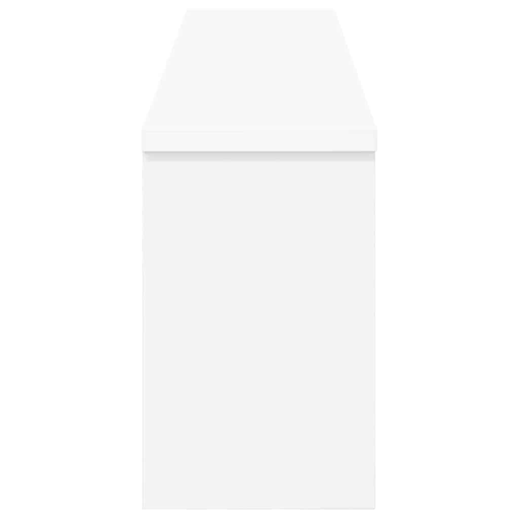 Porte-manteau mural Blanc 100 x 16 x 26 cm Bois d'ingénierie