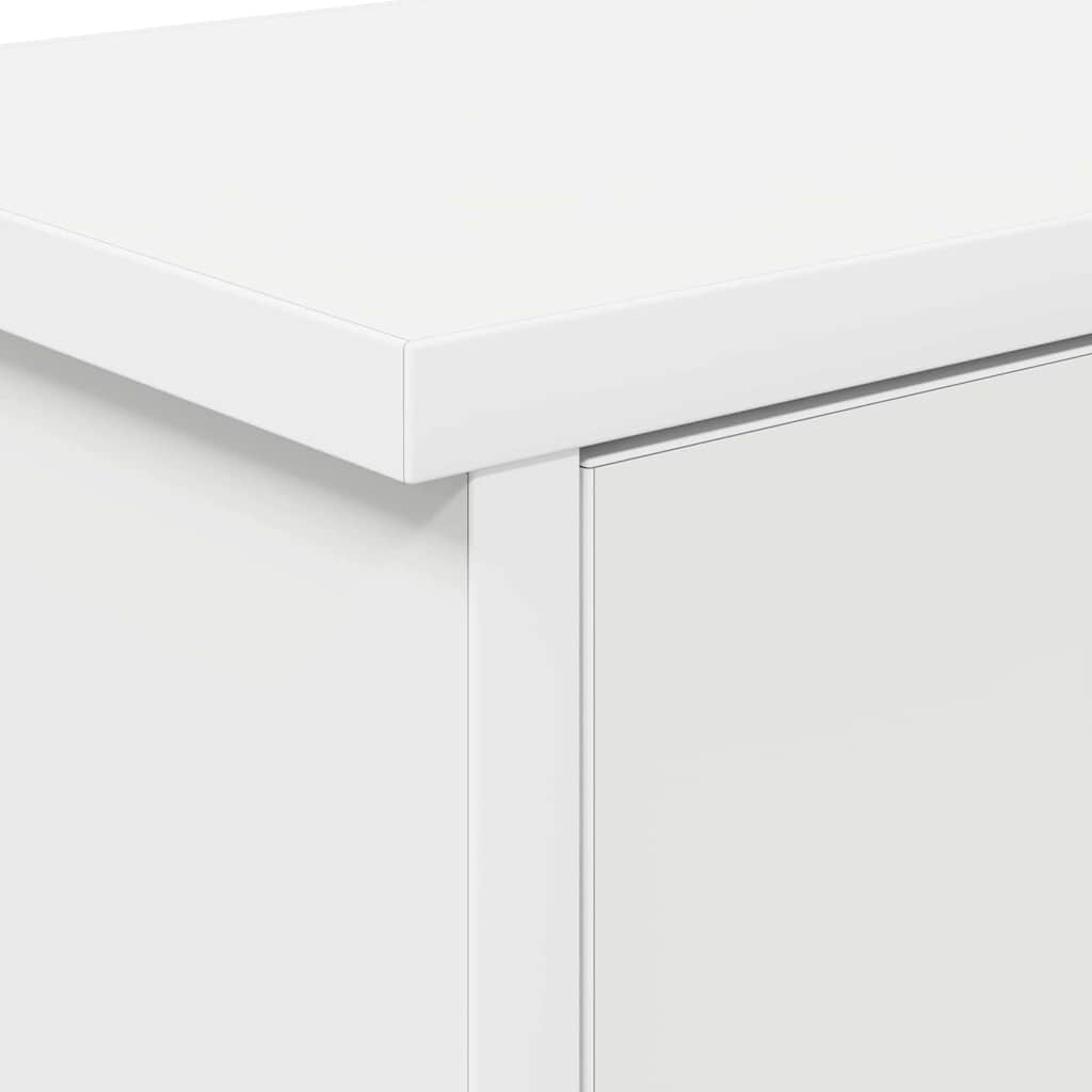 Porte-manteau mural Blanc 50 x 20 x 30 cm Bois d'ingénierie