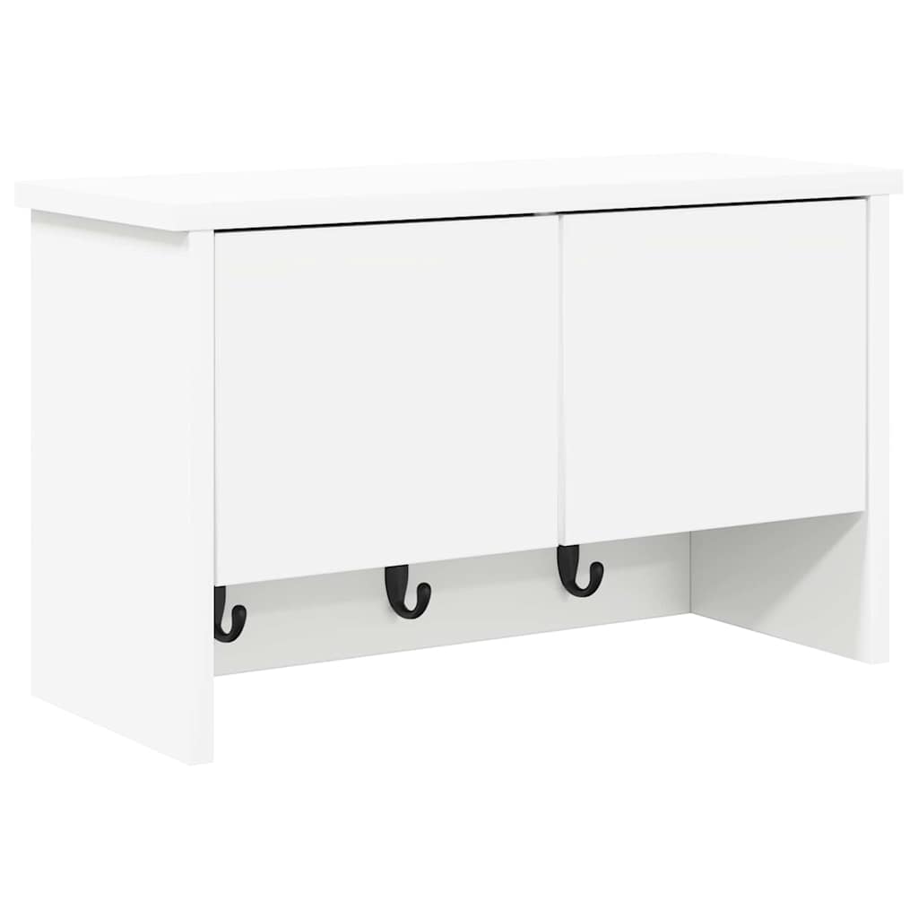 Porte-manteau mural Blanc 50 x 20 x 30 cm Bois d'ingénierie - XIOS