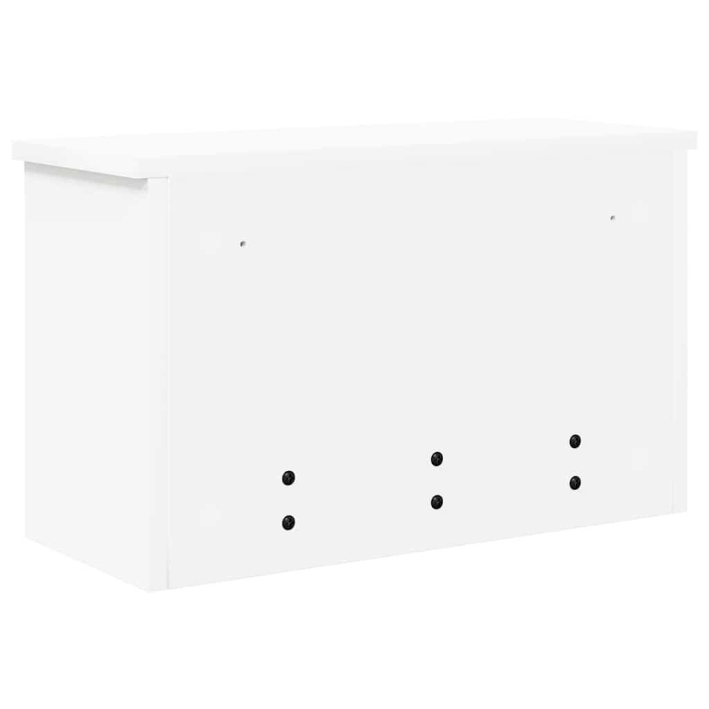 Porte-manteau mural Blanc 50 x 20 x 30 cm Bois d'ingénierie