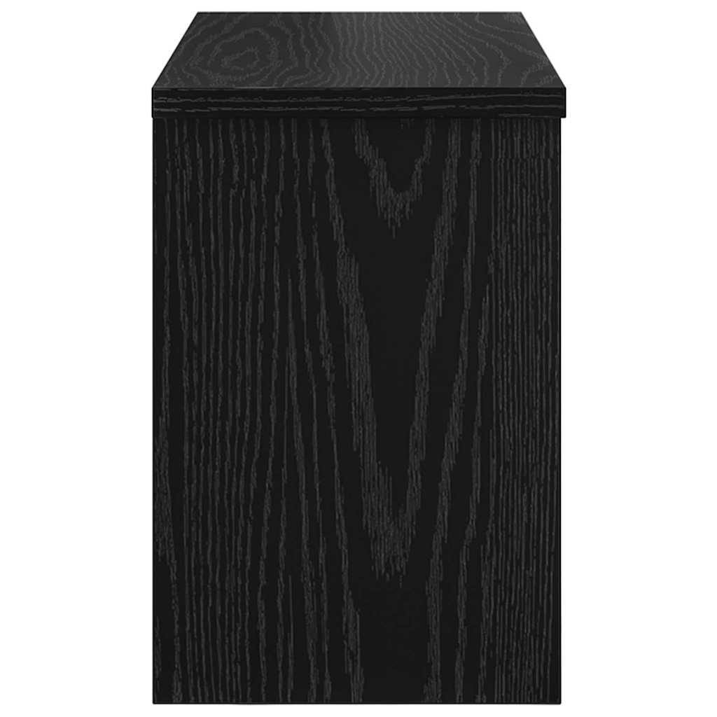 Porte-manteau mural avec étagère Chêne noir 50 x 20 x 30 cm - XIOS