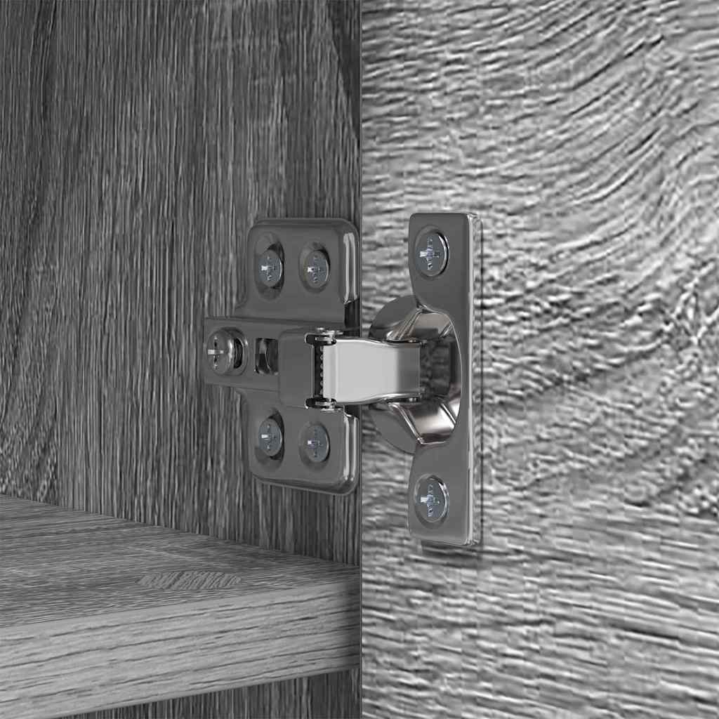 Porte-manteau mural avec étagère Sonoma gris 50 x 20 x 30 cm - XIOS