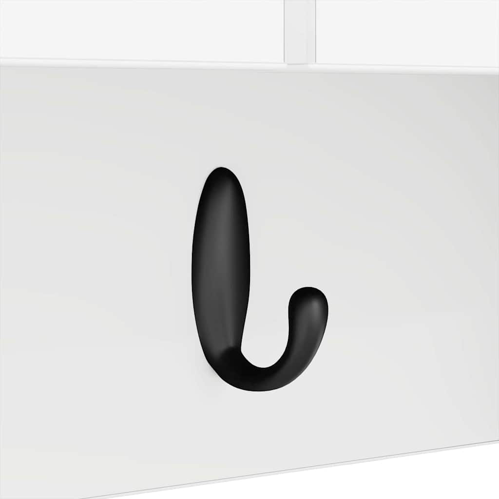 Porte-manteau mural Blanc 80 x 20 x 30 cm Bois d'ingénierie - XIOS
