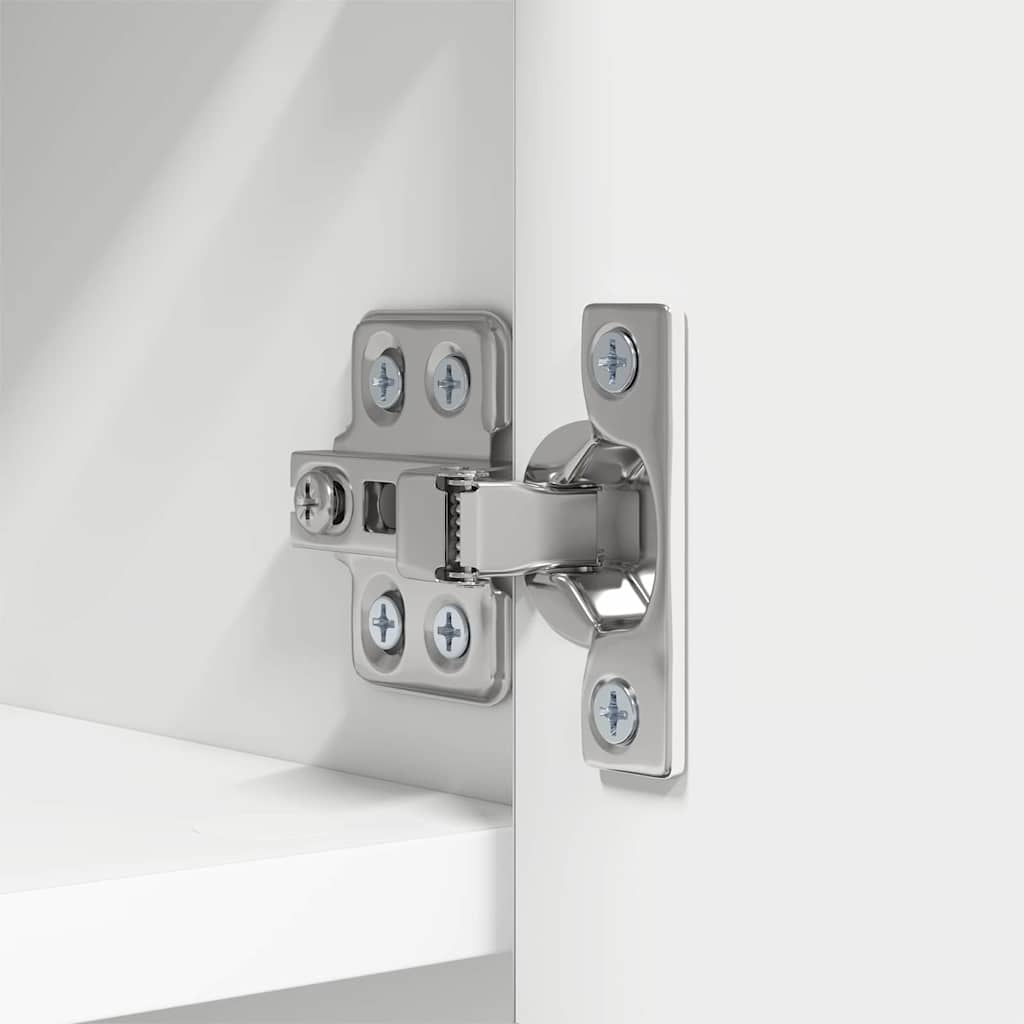 Porte-manteau mural Blanc 80 x 20 x 30 cm Bois d'ingénierie