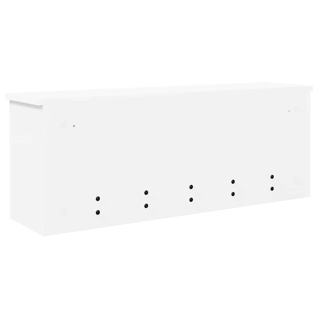 Porte-manteau mural Blanc 80 x 20 x 30 cm Bois d'ingénierie