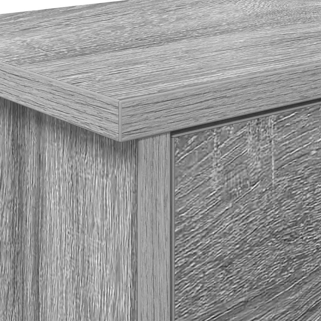 Porte-manteau mural avec étagère Sonoma gris 80 x 20 x 30 cm - XIOS