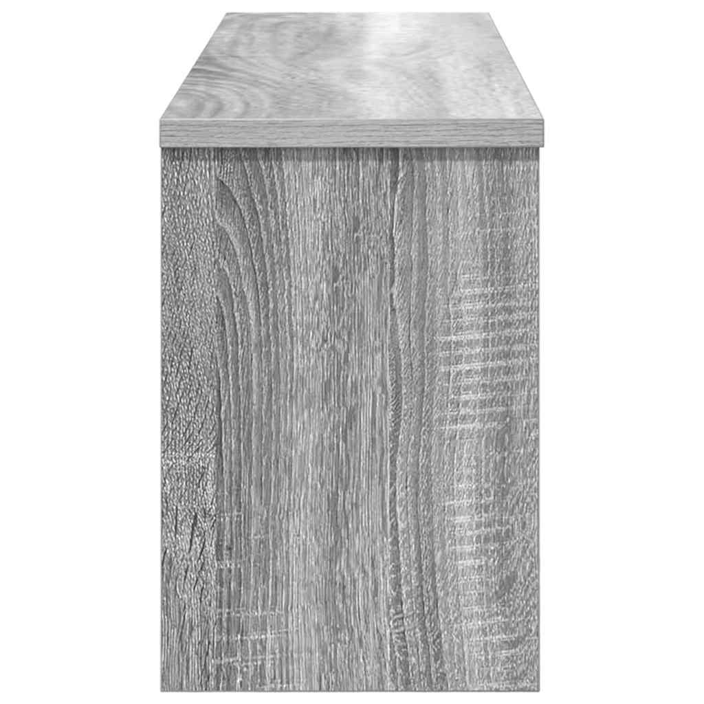 Porte-manteau mural avec étagère Sonoma gris 80 x 20 x 30 cm - XIOS