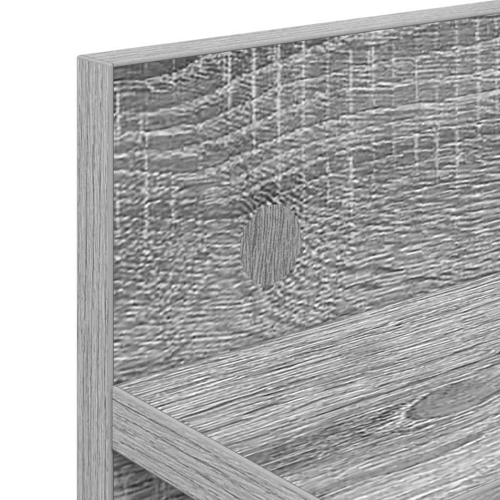 Porte-manteau mural avec étagère Sonoma gris 60 x 10.5 x 18 cm - XIOS