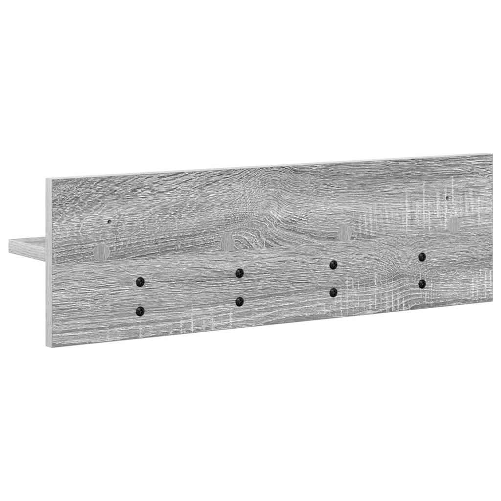 Porte-manteau mural avec étagère Sonoma gris 60 x 10.5 x 18 cm - XIOS