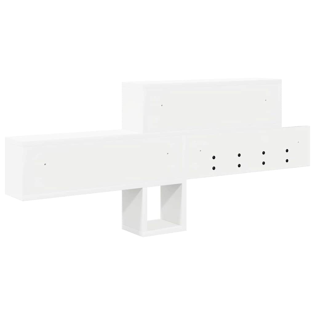 Porte-manteau mural Blanc 100 x 12 x 43,5 cm Bois d'ingénierie