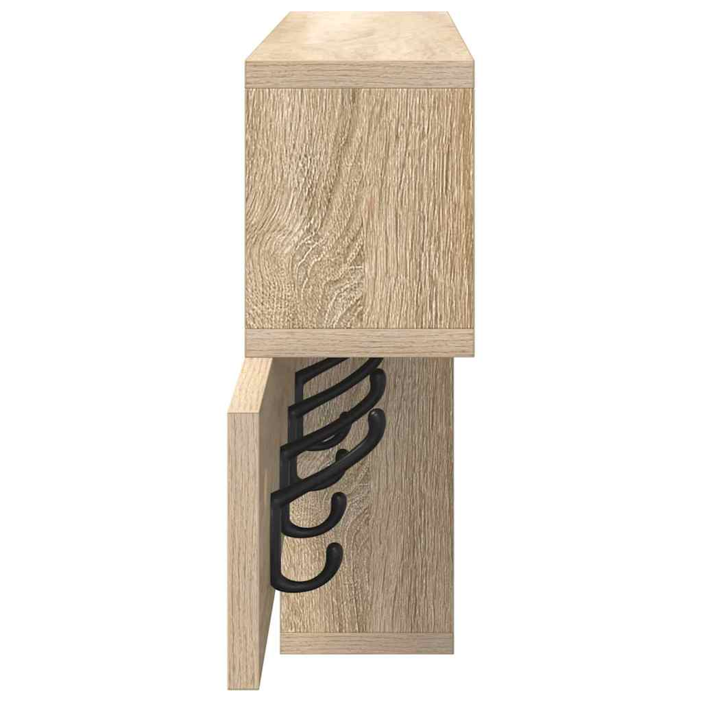 Porte-manteau mural Chêne sonoma 100 x 12 x 43,5 cm