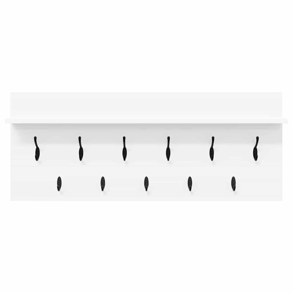 Porte-manteau mural Blanc 100 x 40 x 12 cm Bois d'ingénierie - XIOS