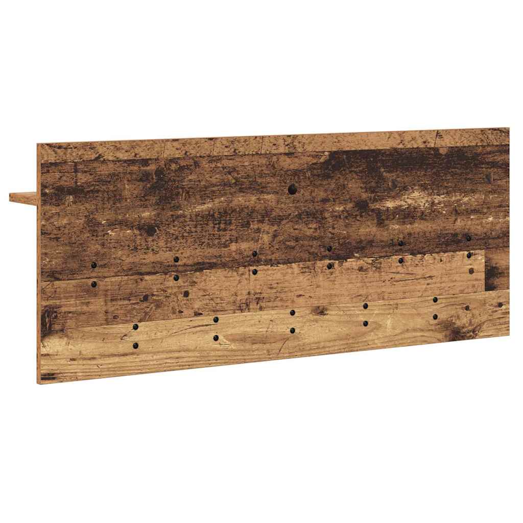 Porte-manteau mural avec étagère Bois ancien 100 x 40 x 12 cm - XIOS