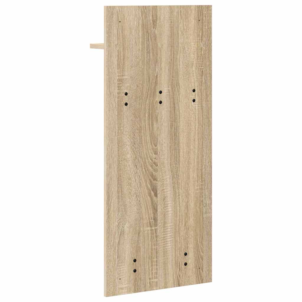 Porte-manteau mural avec étagère Chêne Sonoma 40 x 10 x 90 cm - XIOS
