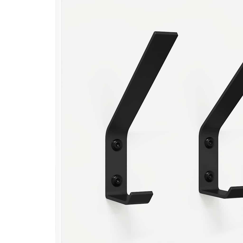 Porte-manteau mural Blanc 20 x 1.5 x 100 cm Bois d'ingénierie - XIOS