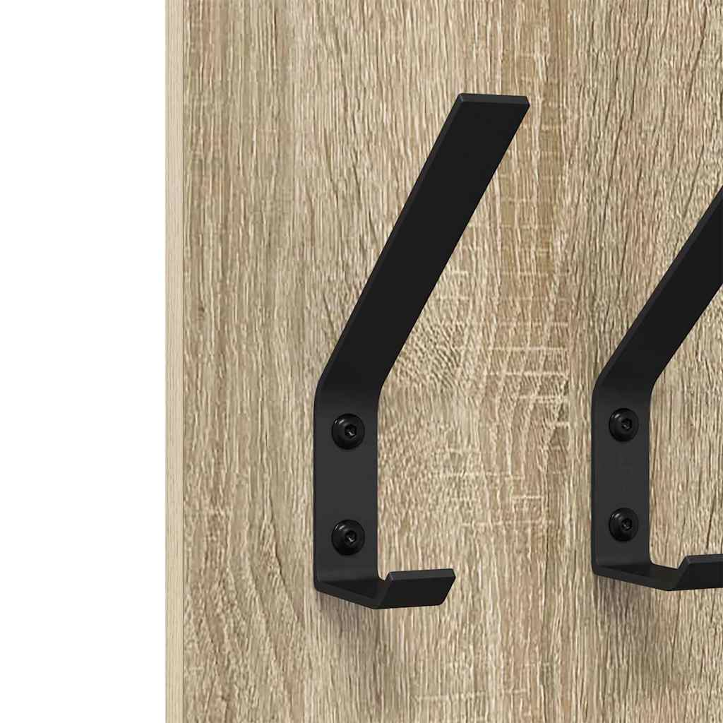 Porte-manteau mural Chêne sonoma 20 x 1.5 x 100 cm