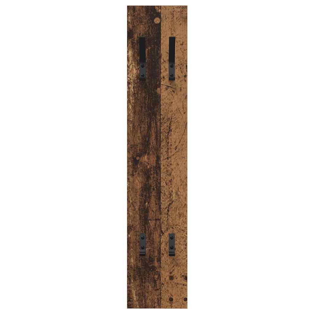Porte-manteau mural Montage mural Bois ancien 20 x 1.5 x 100 cm - XIOS