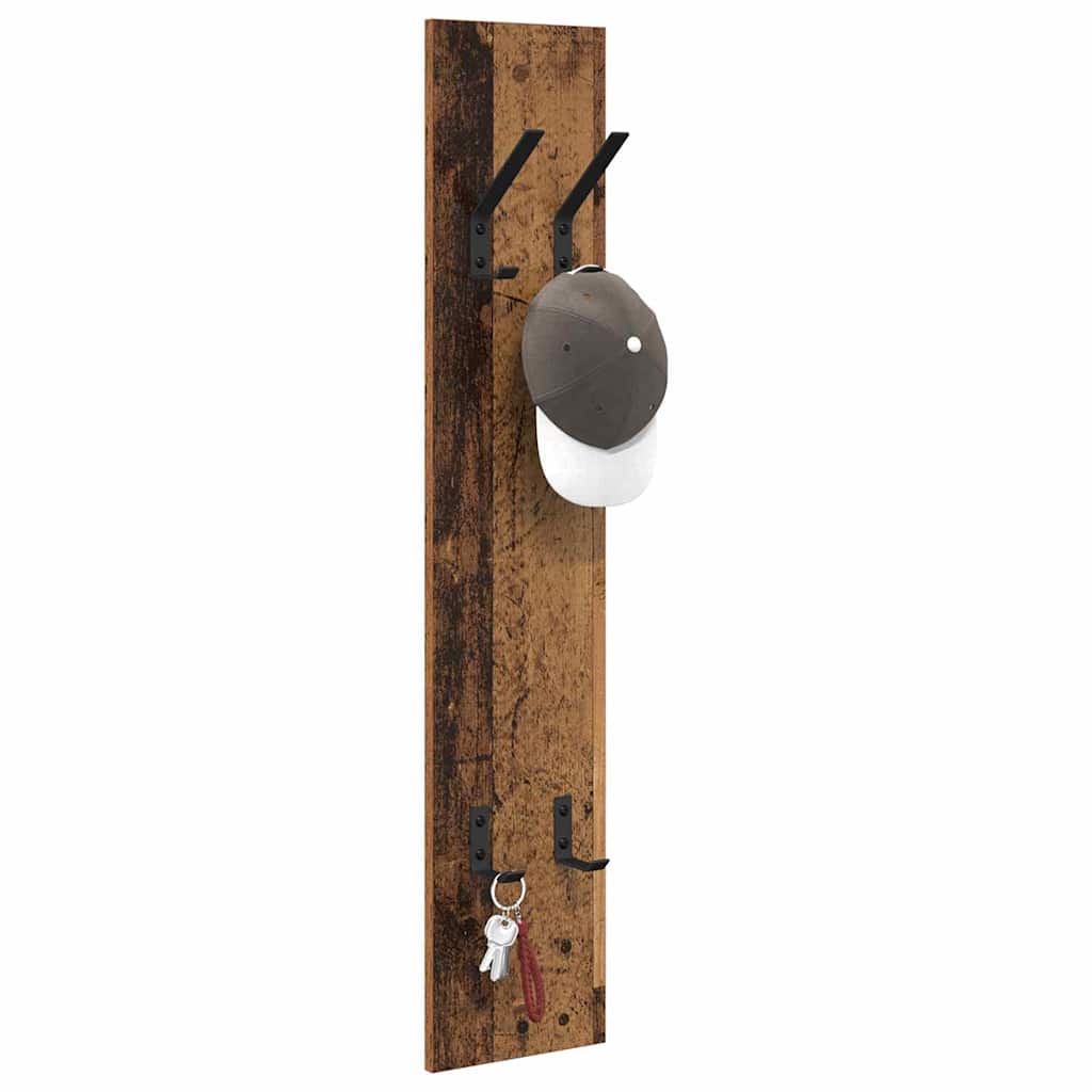 Porte-manteau mural Montage mural Bois ancien 20 x 1.5 x 100 cm - XIOS