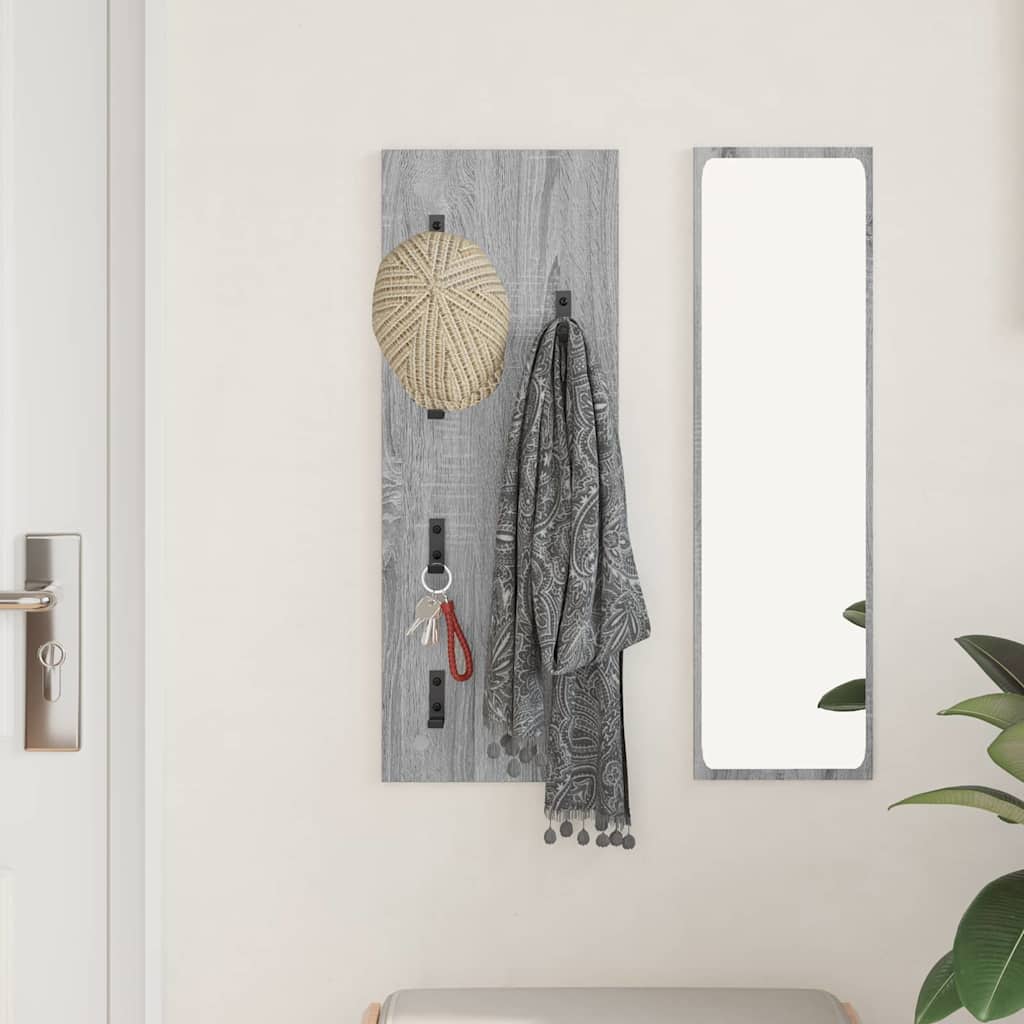 Porte-manteau mural Montage mural Sonoma gris 30 x 1.5 x 80 cm - XIOS
